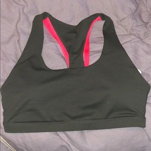 Fabletics olive green and Dusty rose sports bra